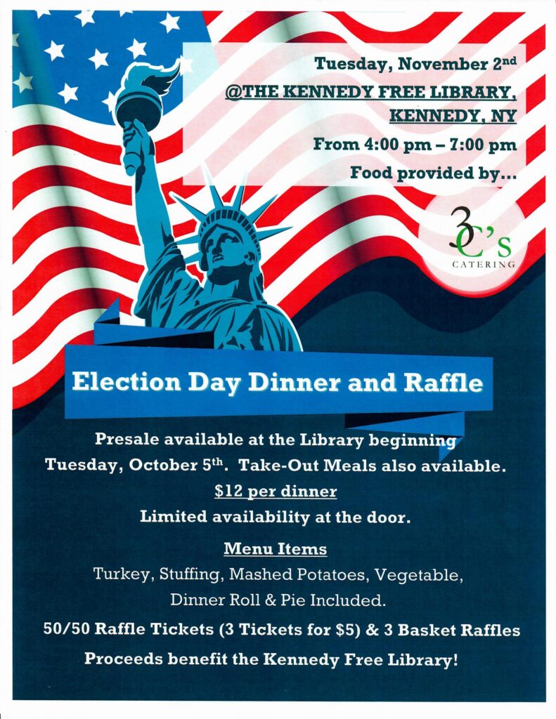 Election Day Dinner - Kennedy Free Library - Home