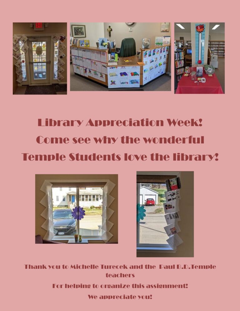 Library Appreciation Week! Kennedy Free Library Home